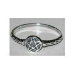 AzureGreen: Pentagram ring US size6 五芒星の画像