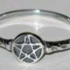 AzureGreen: Pentagram ring US si...