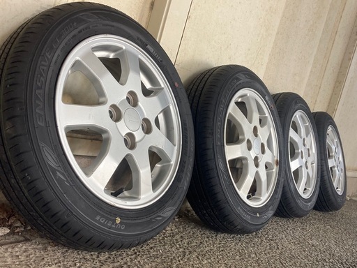 【24年新車外し・軽サイズ】155/65R14 ダイハツ純正ホイール4本セット