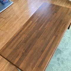 木目ローテーブルの画像