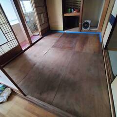 DIY　手伝ってください　畳部屋を板の間に変えてみようと思っています。