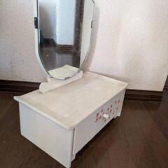 卓上鏡　ミニドレッサー　収納　レトロ　昭和レトロの画像
