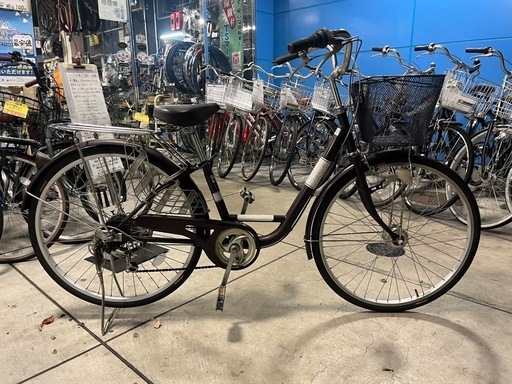 【完売御礼】【大人用】整備済 シドー 26型外装6段ギア 中古自転車 婦人車 茶色 \u003c自転車のオオムラ 静岡店\u003e