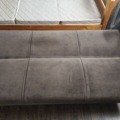 NB　ソファーベッド　シングルベッド　黒茶色『中古良品、肘置き部分無し』の画像