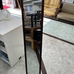 【お持ち帰り大特価】スタンドミラー　レースカバー付き