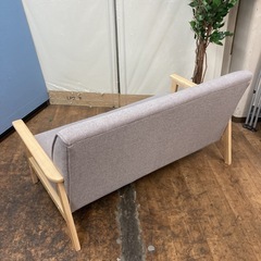 S108 ⭐ RENT 二人掛けソファ レトロモダン 北欧風 幅127cm USED の画像