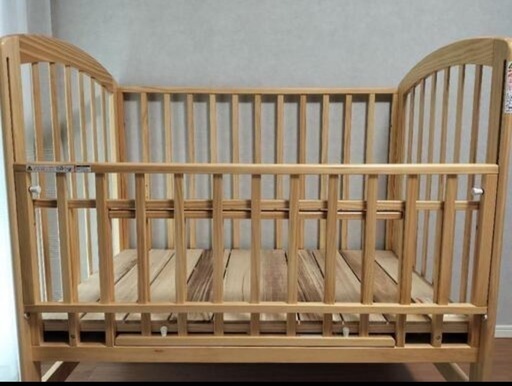 美品✴︎KATOJI ハイポジションベビーベッド