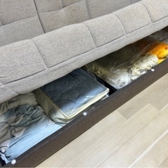 【中古】3人掛けソファベッドの画像