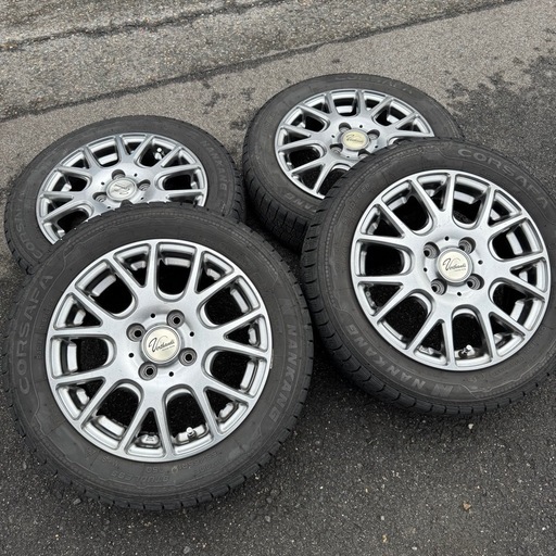 14インチ アルミホイール スタッドレス 155/65R14 4.5J +45