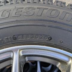 145/80R13　スタッドレスアルミセット　軽自動車用　ブリジストンVRX　セリアル3020　7分山位　安心のVRXの画像