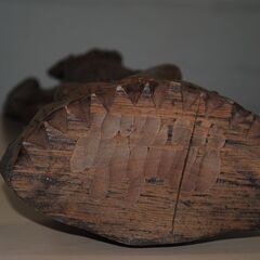 [1016] インドネシア バリ島 女性像 木彫 置物 アンティーク 工芸品の画像