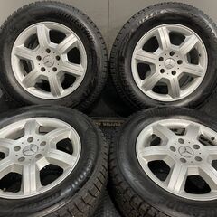 タイヤ走行短め【BS BLIZZAK DM-V3 265/60R18】スタッドレス【ベンツ Gクラス W463 G55 純正ホイール 18インチ 8J5HPCD130+55】　(MTH676)クレジットカード QRコード決済可能