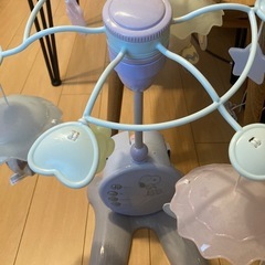 SNOOPY 折りたたみベビーベッドにも対応やわらかガラガラメリー