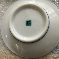 🟣  九谷焼豆皿 古九谷色絵石畳文　小さい和風和皿の画像