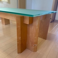コーヒーテーブル　北欧　天然無垢　メープルの画像