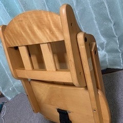 ベビーチェア 木製 折りたたみ テーブル付き 5か月~5才 の画像