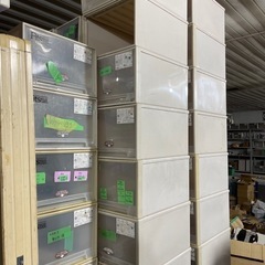 引取限定　Fits フィッツ ケース 衣装ケースクローゼット ワイドL-53 カプチーノ　ロック付の画像