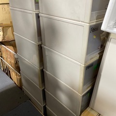 引取限定　Fits フィッツ ケース 衣装ケースクローゼット ワイドL-53 カプチーノ　ロック付の画像