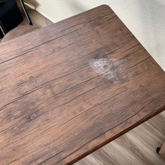 A4 デスク＆チェアセット 木目調の画像