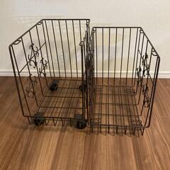 ★ベルメゾン★キャスター付きスタッキング バスケットの画像