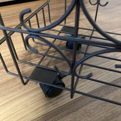 ★ベルメゾン★キャスター付きスタッキング バスケットの画像