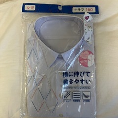 新品未使用　女児スクールシャツ半袖　サイズ160