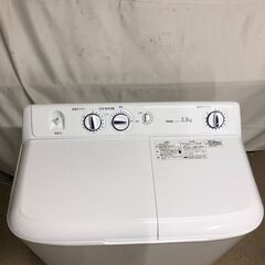 【北見市発】ハイアール Haier 電気洗濯機 JW-W55F 2022年製 5.5kg 白 一人暮らし 新生活 二層式 梅雨対策 (E3129tmkmY)の画像
