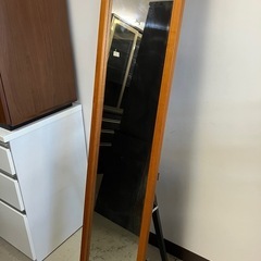 A2411-864 ジャックポット 木製スタンドミラー キズ 汚れあり