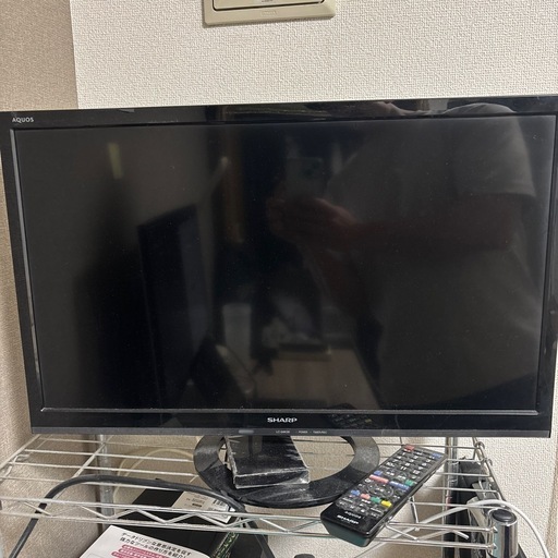 SHARP 液晶テレビ 24インチ 外付け録画用ハードディスク付き