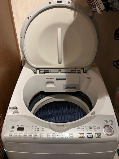 【募集終了引取先決定済】 12/14予定 SHARP プラズマクラスター　8.0kg 洗濯機