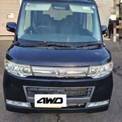 【決まりました】タントカスタムＸ 4WD／ナビ／エンジンスタータ...