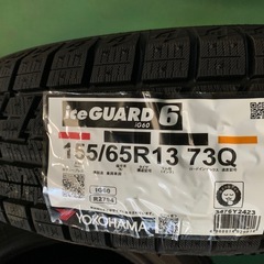 155/65R13 73Q YOKOHAMA ヨコハマ iceGUARD 6 iG60アイスガード6    スタッドレスの画像