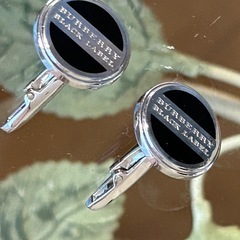 BURBERRY BLACK LABEL シルバー カフリンクスの画像