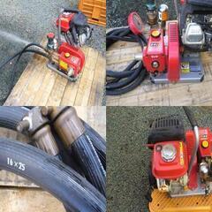農機具　美品！ ヤンマー コンパクト 動噴 EP20 GA80 消毒 動力噴霧器 動噴 防除機   iスタート ４サイクル 実動中古品 吸排出ホース　ワンタッチカプラー付きの画像