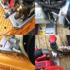 農機具　美品！ ヤンマー コンパクト 動噴 EP20 GA80 消毒 動力噴霧器 動噴 防除機   iスタート ４サイクル 実動中古品 吸排出ホース　ワンタッチカプラー付きの画像
