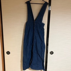 デニムロングワンピース Lサイズ マタニティにも