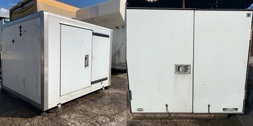 No.880 保冷バン 軽トラ 車  アルミ 箱 バイク 倉庫 トラック コンテナ 米 保管庫 物置 DIY