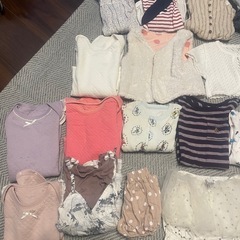 24着まとめ売り　女の子ロンパースの画像