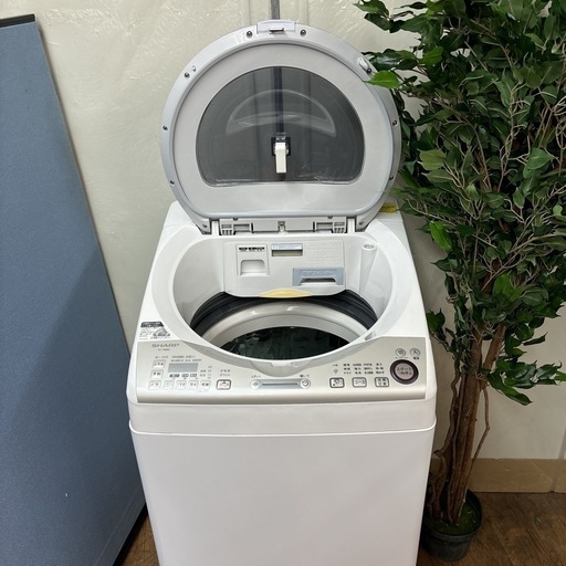 I367 ? ジモティー限定価格！ SHARP 洗濯乾燥機 （8.0㎏/4.5㎏） ⭐動作確認済 ⭐クリーニング済 プラズマクラスター