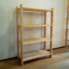 木製棚　ディスプレイ棚　DIY　集成材　66×30×103cm