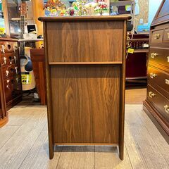 カリモク ラタン 電話台 サイドテーブル ラック 幅42cm 奥行26cm 高さ70cm ★買取帝国 志木店の画像