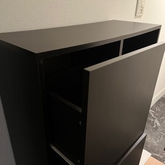 カラーボックス　扉・引き出し付の画像