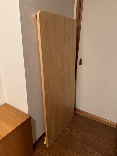ウッディーテーブル120×60 折りたたみテーブル 長方形 ナチュラル WZ-1260NA