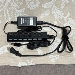 複数台充電ステーション用にも！　エレコム7ポートUSBハブ　セル...