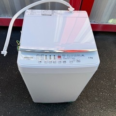 美品　ハイセンス2020年　5.5kg　