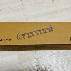キッチンツールフック　グレー　40cm  フック8個　強力粘着の画像