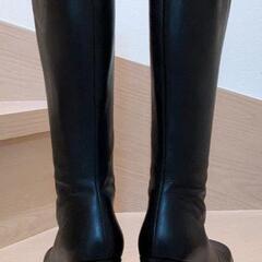 レザー　ロングブーツの画像