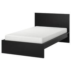 ベッド　セミダブル　IKEA MALM　引き出し付き