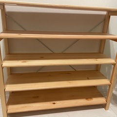 無印　パイン材ユニットシェルフ　
奥行２５ｃｍタイプ・８６ｃｍ幅・小