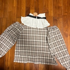 RICCA RICCAチェック肩出しtopsの画像
